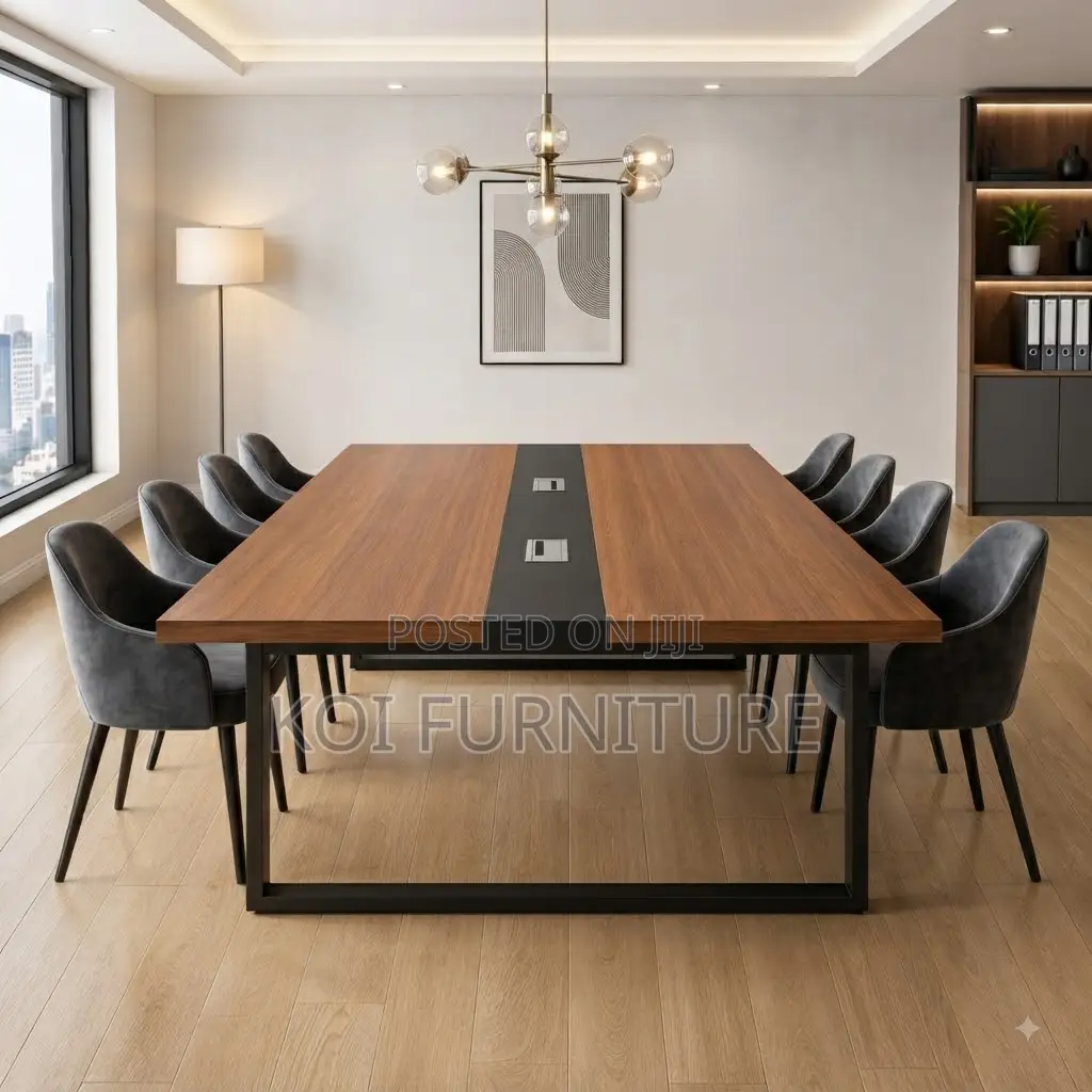 Boardroom Table; 240CM Wooden Brown Conference Boadroom Tables