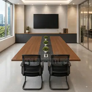 Boardroom Table; 240CM Wooden Brown Conference Boadroom Tables