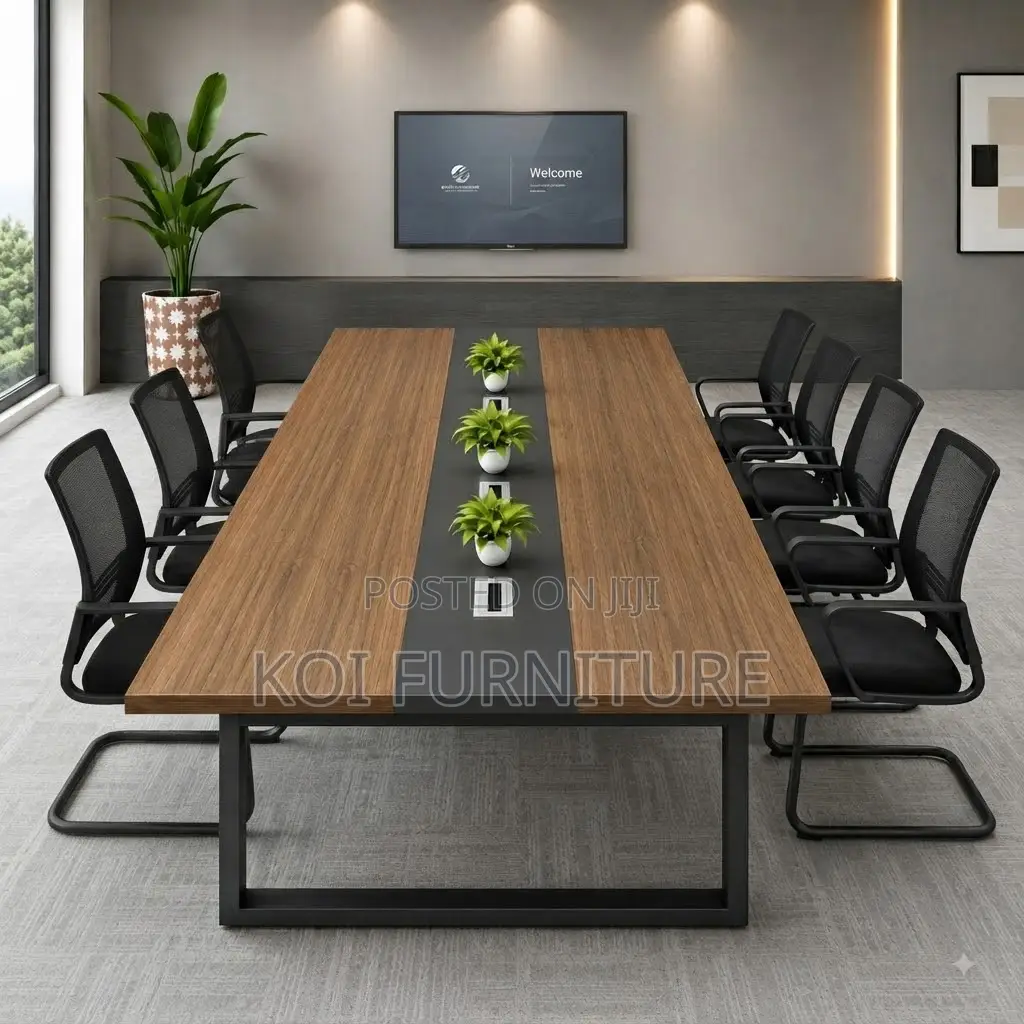 Boardroom Table; 240CM Wooden Brown Conference Boadroom Tables