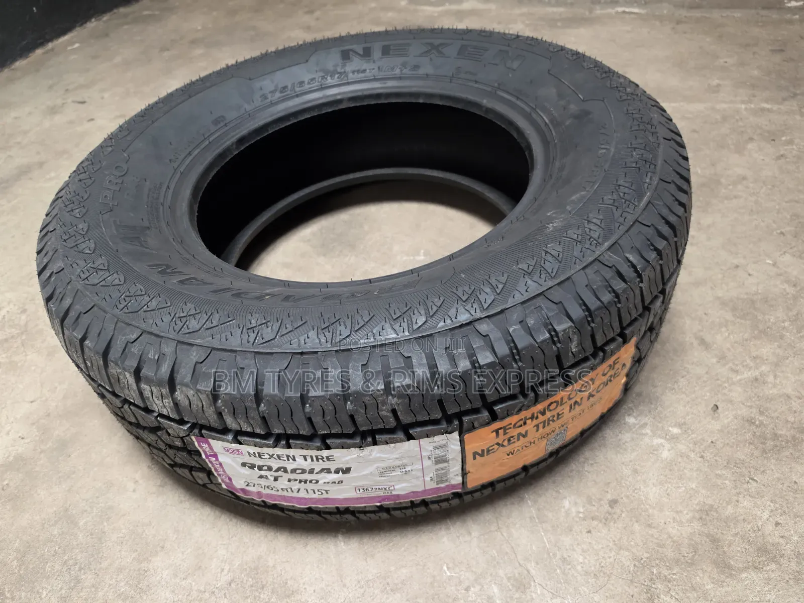 275 /65 R17 Nexen Tires (All Terrain) Korea.
