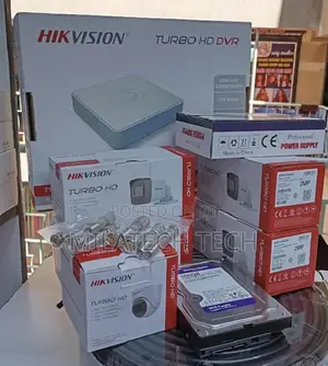 4CH Hikvision Security Camera System | 4 Cameras + DVR