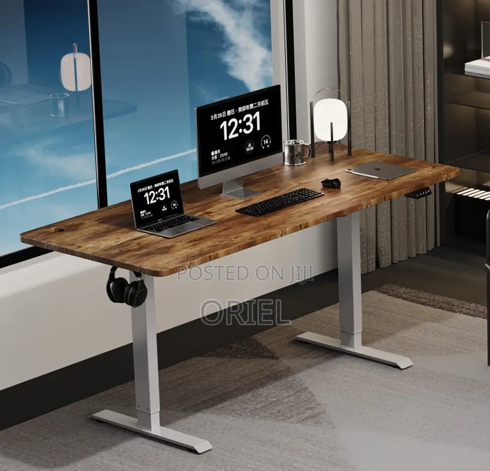 Computer Desk : 200CM Height Adjustable Office Desk