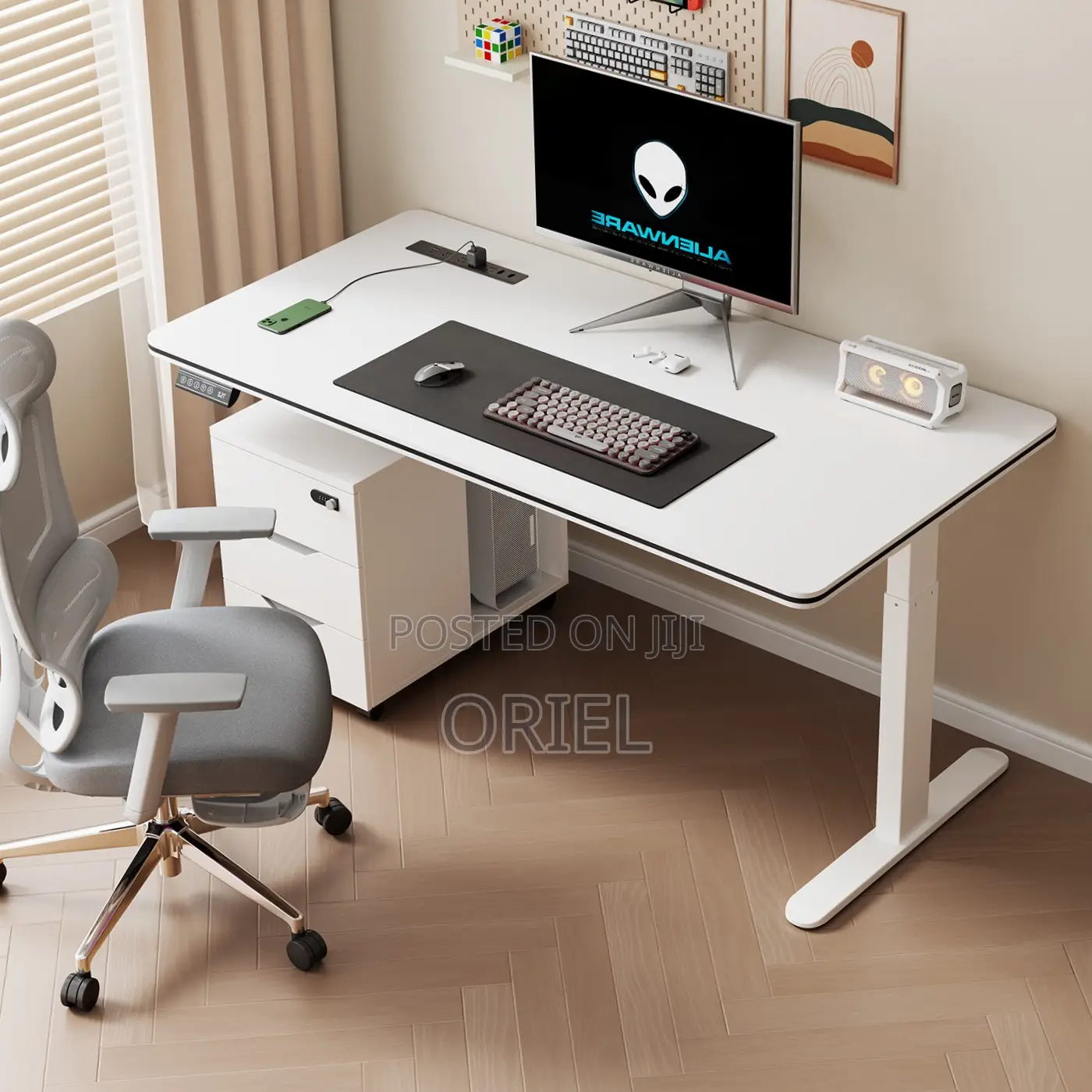 Computer Desk : 200CM Height Adjustable Office Desk