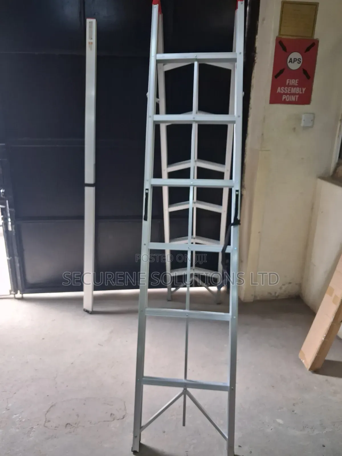 2*6-Step Aluminum Folding Stick Ladder