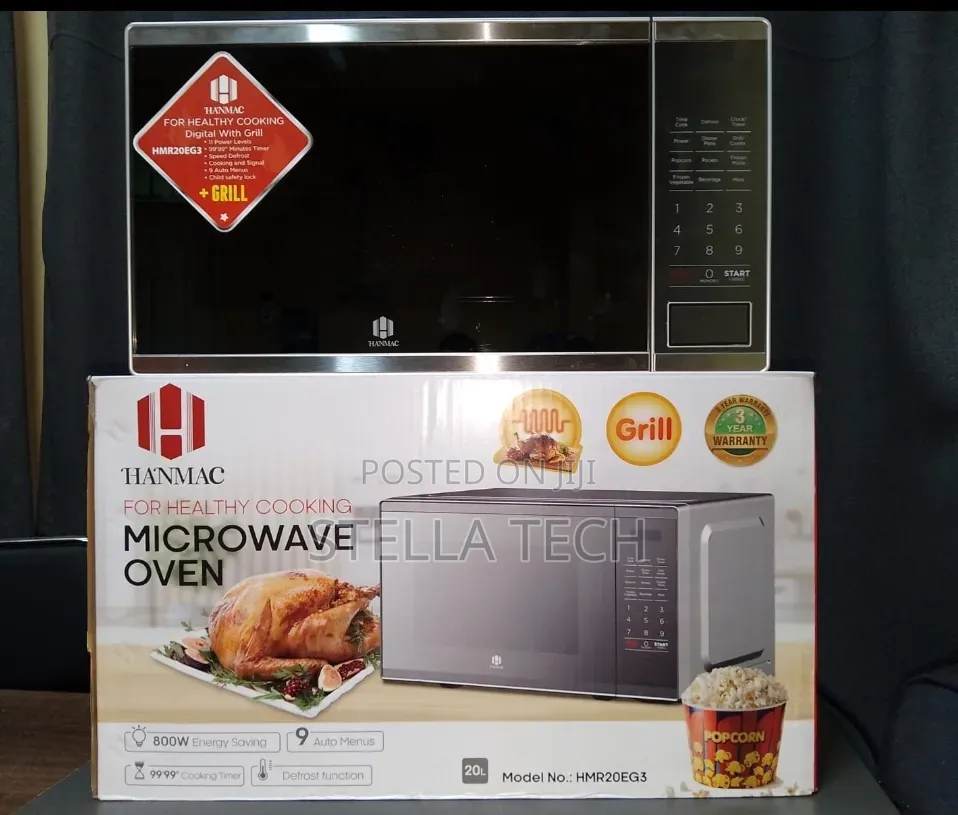 Silver Hanmac 20L Digital Plus Grill Microwave