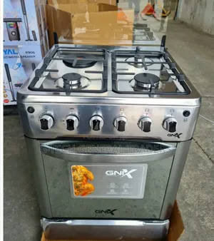 Gnix 3gas+1hotplate Jet Burners 60*60 Standing Cooker/Electric Oven