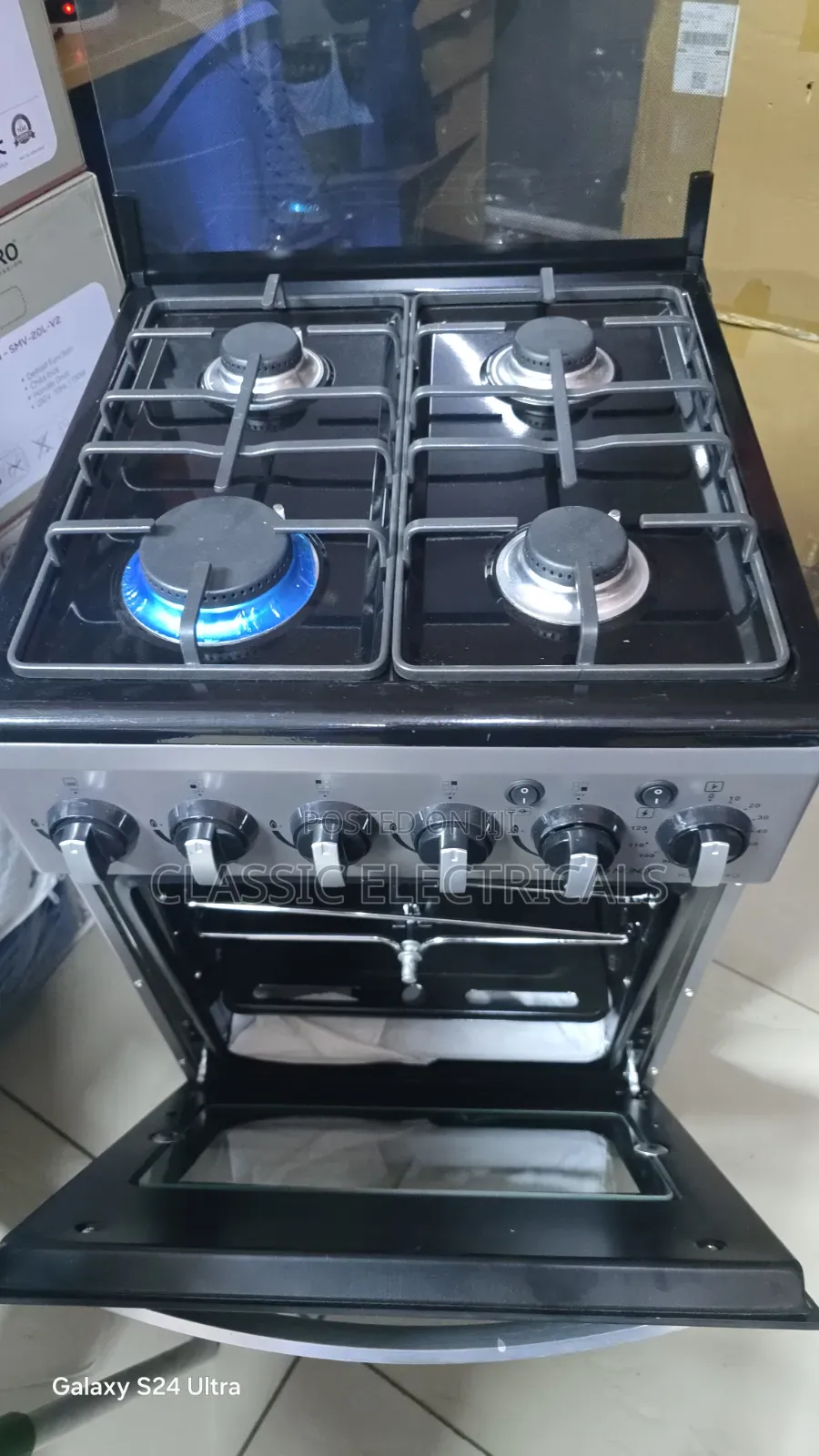 50*55 Nunix Full Gas Standing Cooker at Ksh13,999.