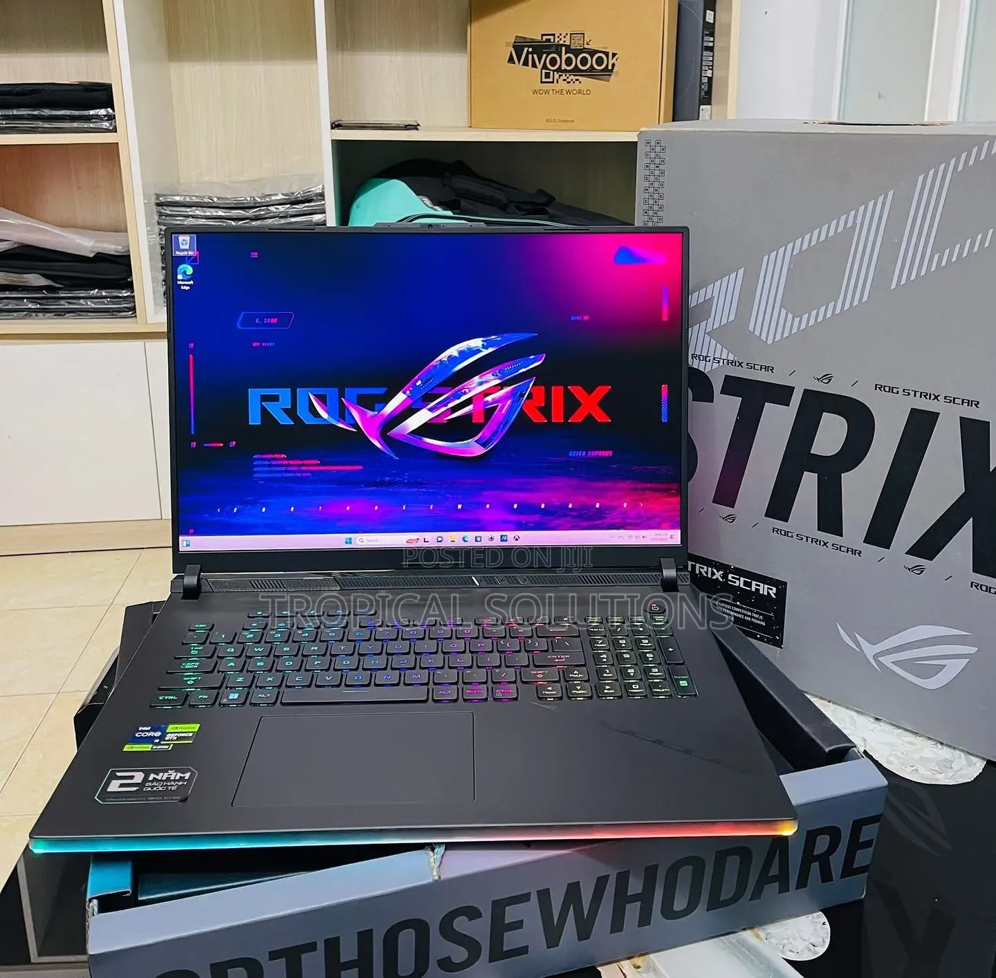 New Laptop Asus ROG Strix SCAR 18 64GB Intel Core Ultra 9 SSD 4T