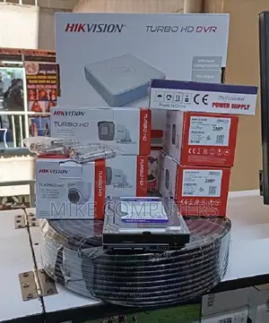 Stable Performance 4 Hikvision 1080p Full Hd 2mp CCTV Kit