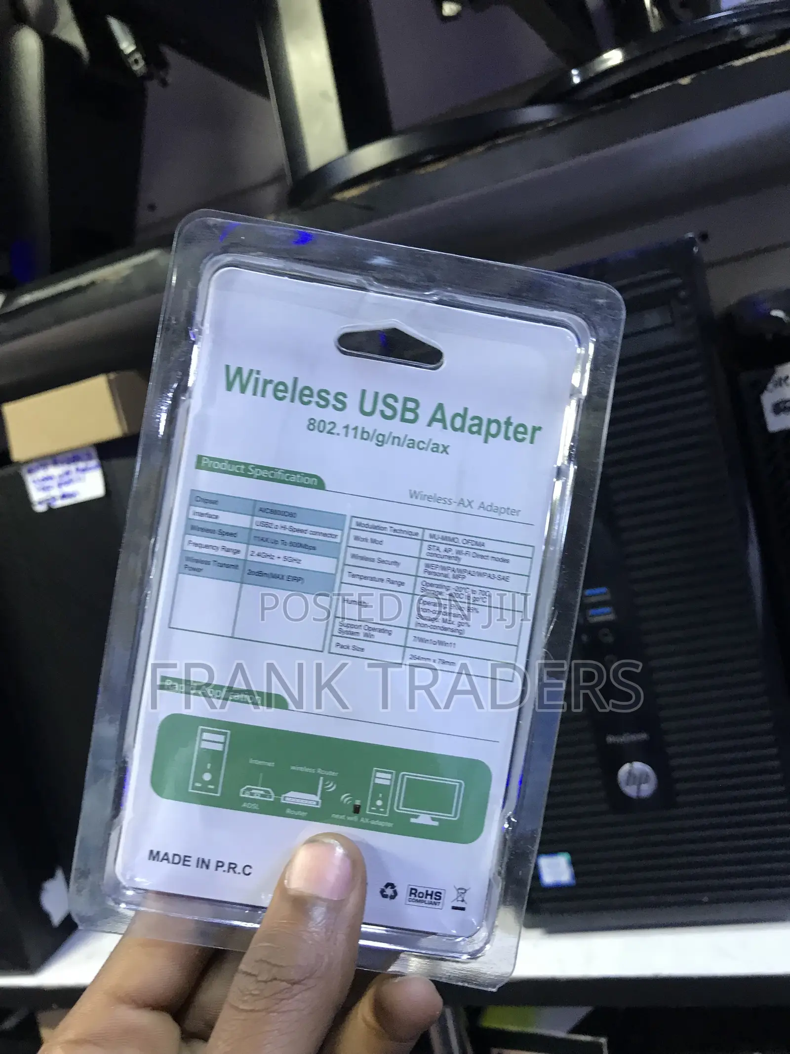 Dual Band USB Adapter Wireless-Ax