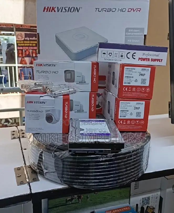 Ultra High Quality 4 Hikvision 1080p CCTV Cameras System