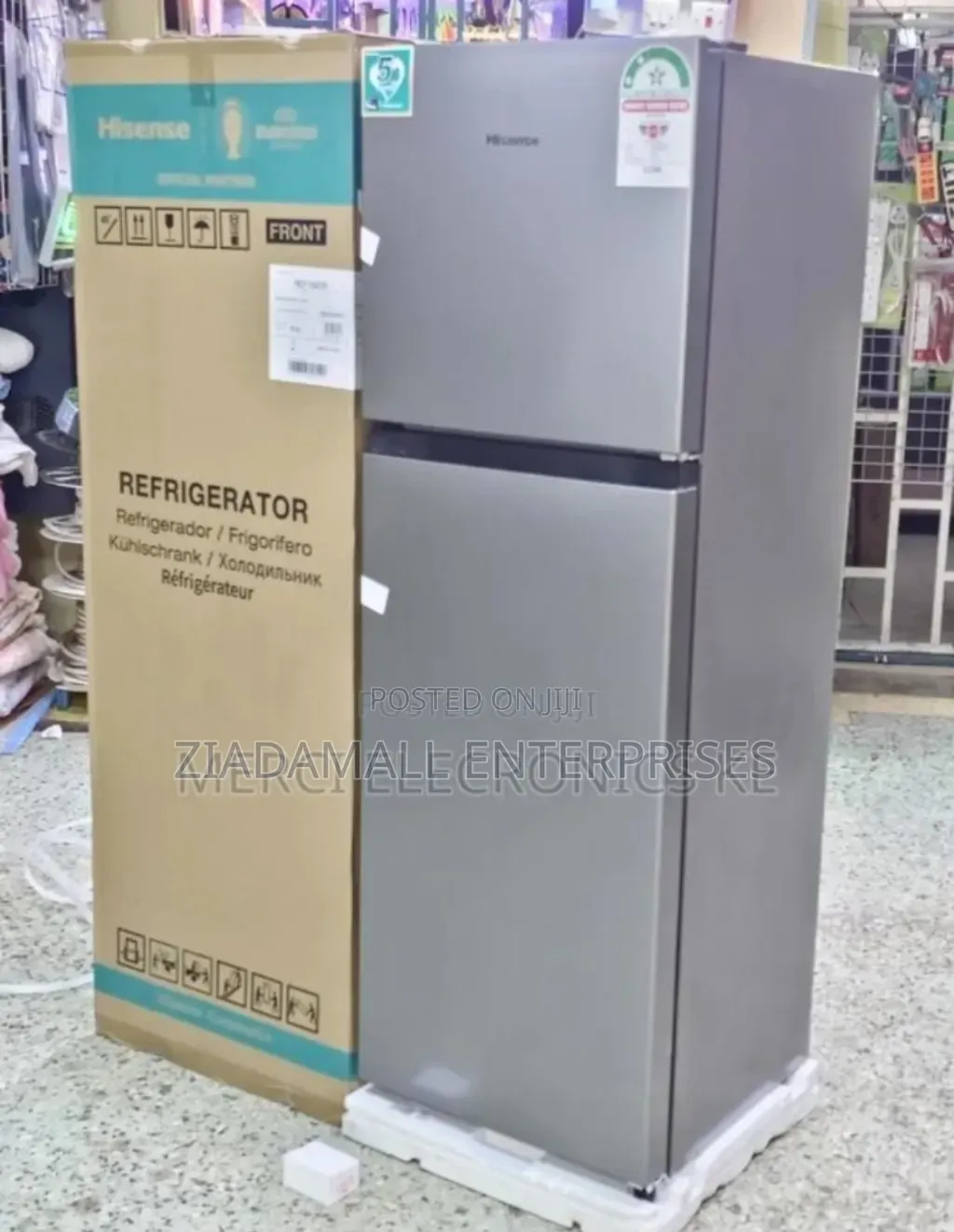 250L Hisense Double Door Frost Free Refrigerator