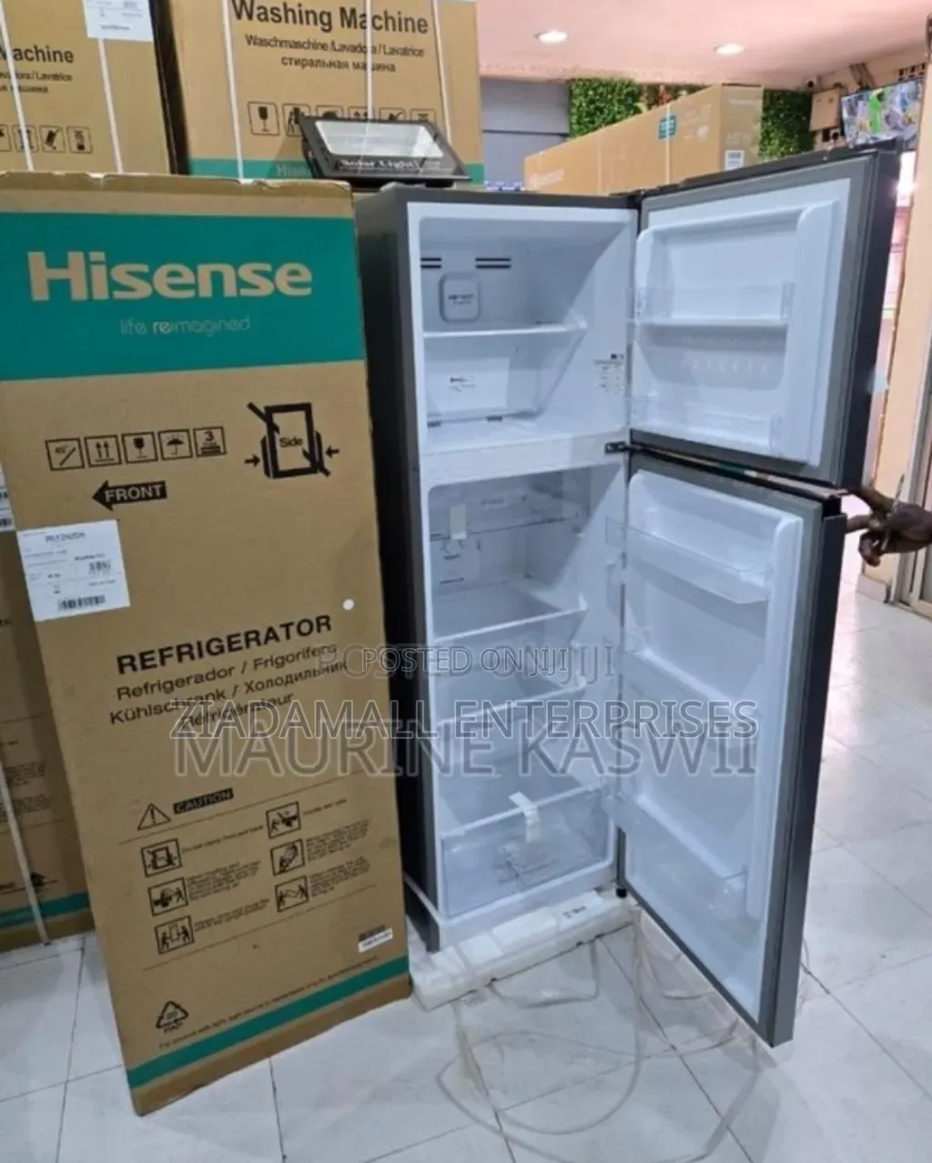 250L Hisense Double Door Frost Free Refrigerator