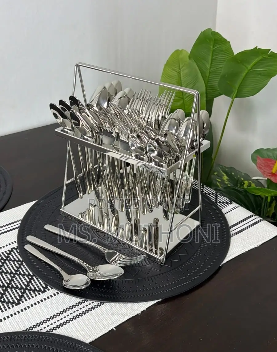 36-Piece Mirror-Finish Flatware Set