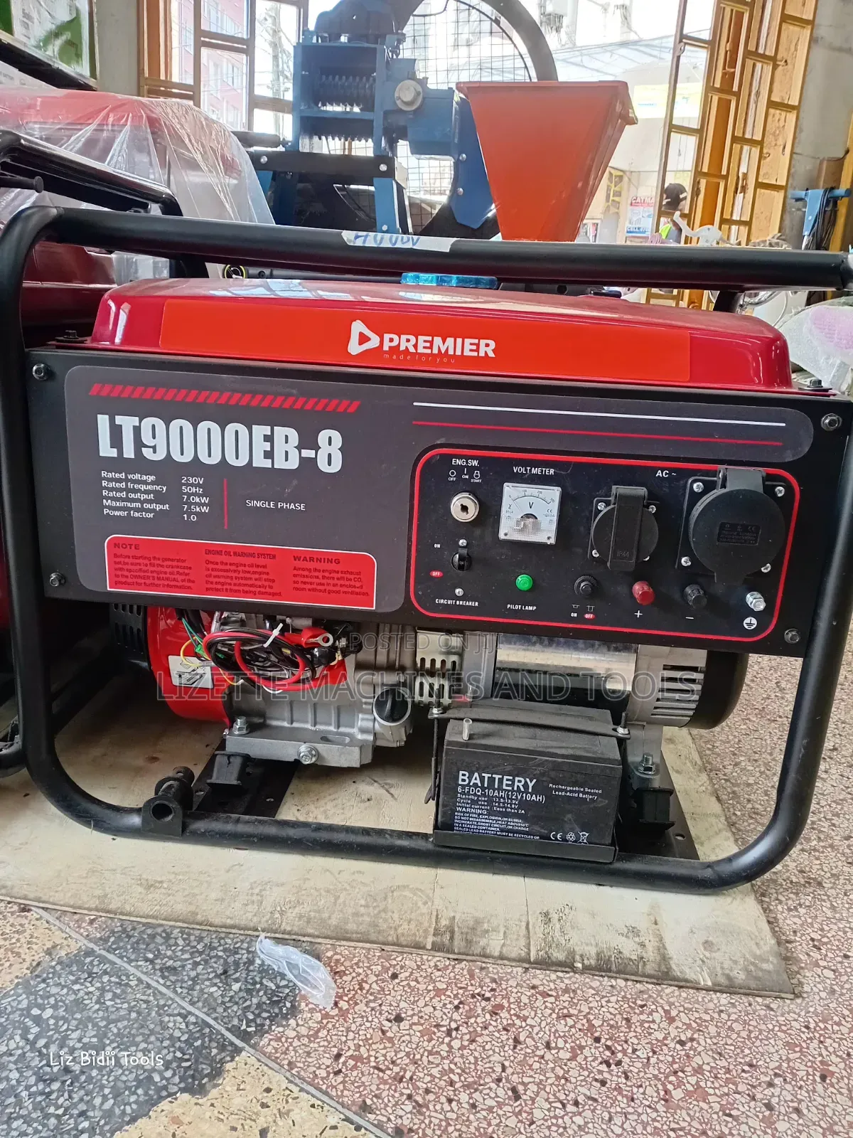 LT9000EB-8 Premier 7.5kva Petrol Keystart Generator