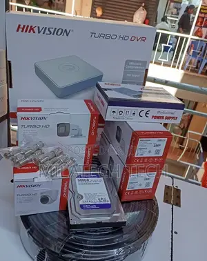 Hikvision 4CH HD CCTV Kit | Security Cameras + DVR + HDD