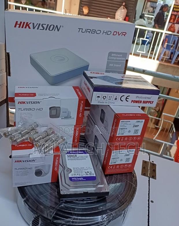 Hikvision 4CH HD CCTV Kit | Security Cameras + DVR + HDD