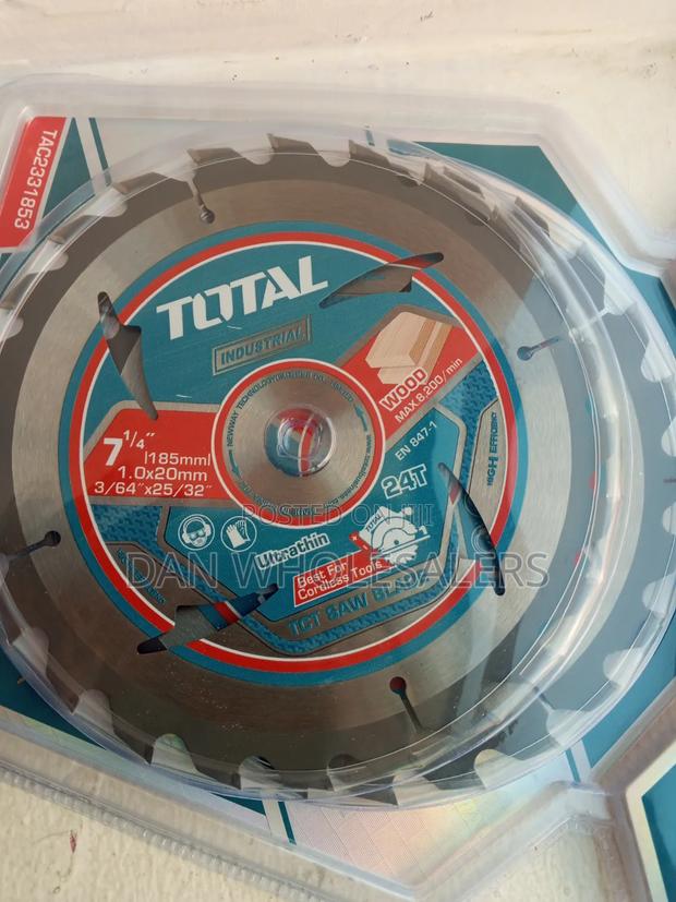 Total Industrial Circular Saw Blade 7 Inches 24T 2pcs Pack