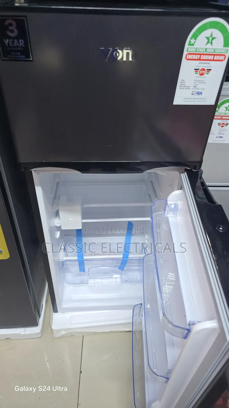 Double Door Von125litres Fridge at Ksh25500