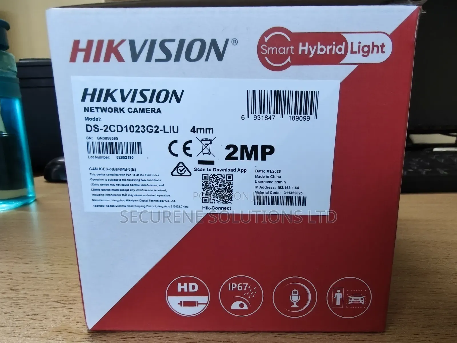 HIK VISION 2 MP Dual Light Human Detection Fixed Bullet Network Camera