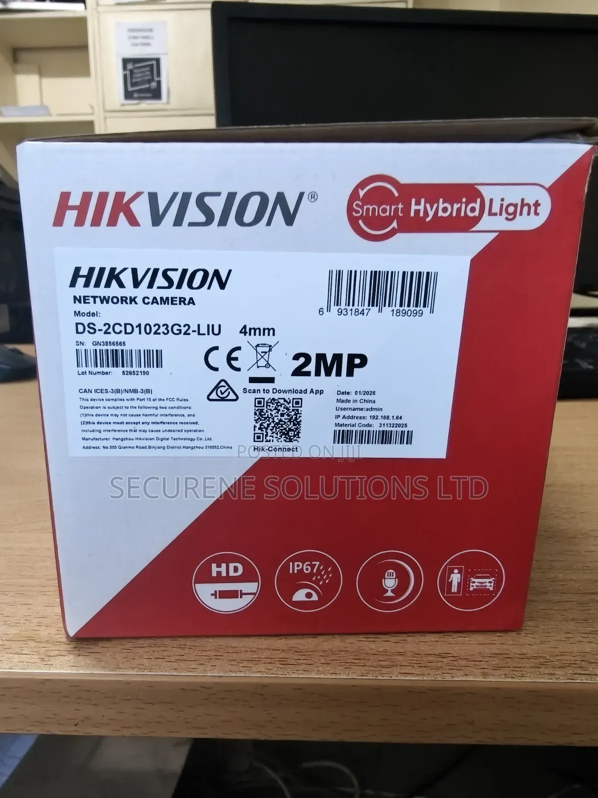 HIK VISION 2 MP Dual Light Human Detection Fixed Bullet Network Camera