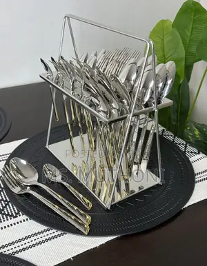 36 Pieces High Quality Silver Cutlery Set