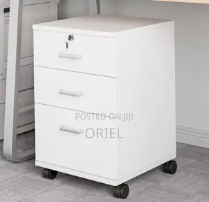 Office Cabinet : Wooden Vertical 3-Drawer File Cabinet