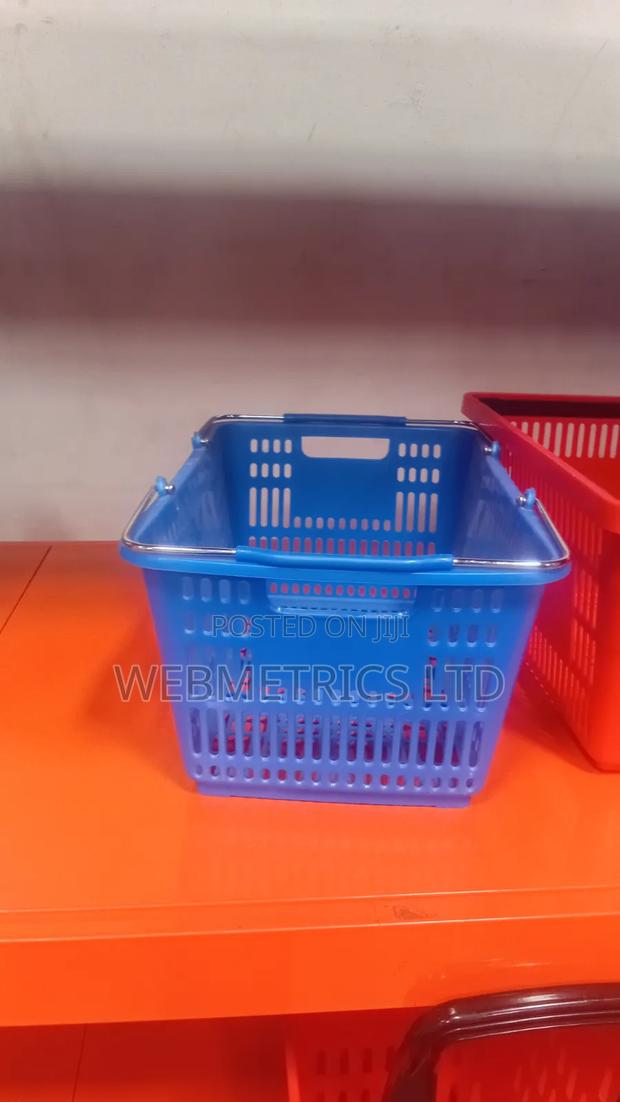 Shopping Baskets Metallic Handle Brand New