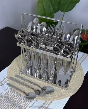 Textured 36-Piece Luxury Cutlery Set