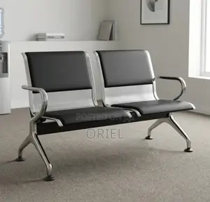 Office Bench : Padded 2-Seater Waiting Bench