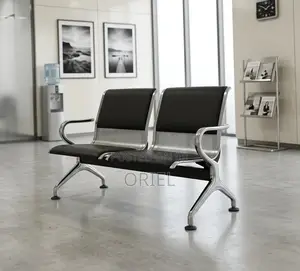 Office Bench : Padded 2-Seater Waiting Bench