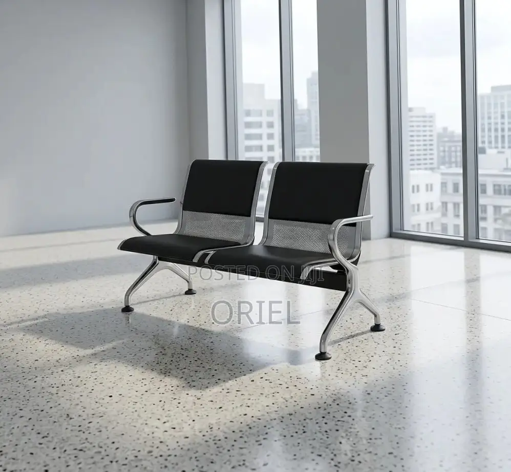 Office Bench : Padded 2-Seater Waiting Bench