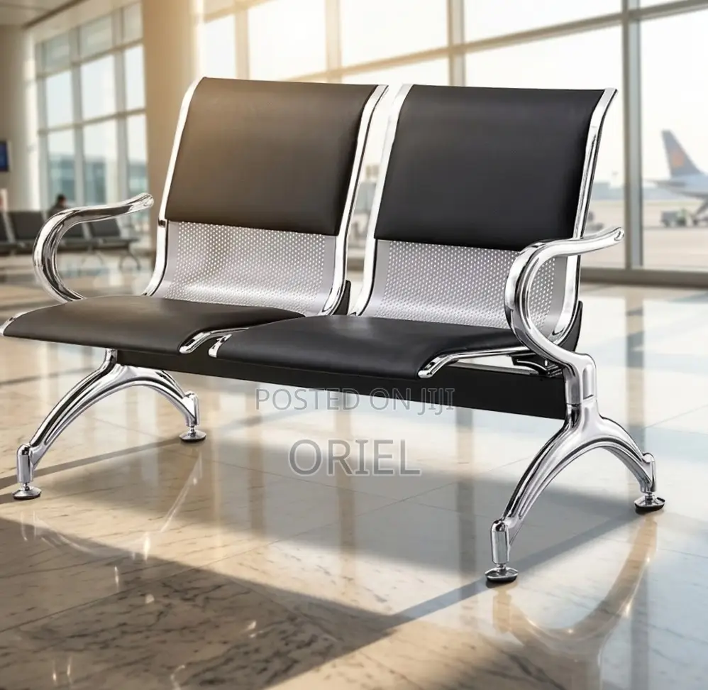Office Bench : Padded 2-Seater Waiting Bench