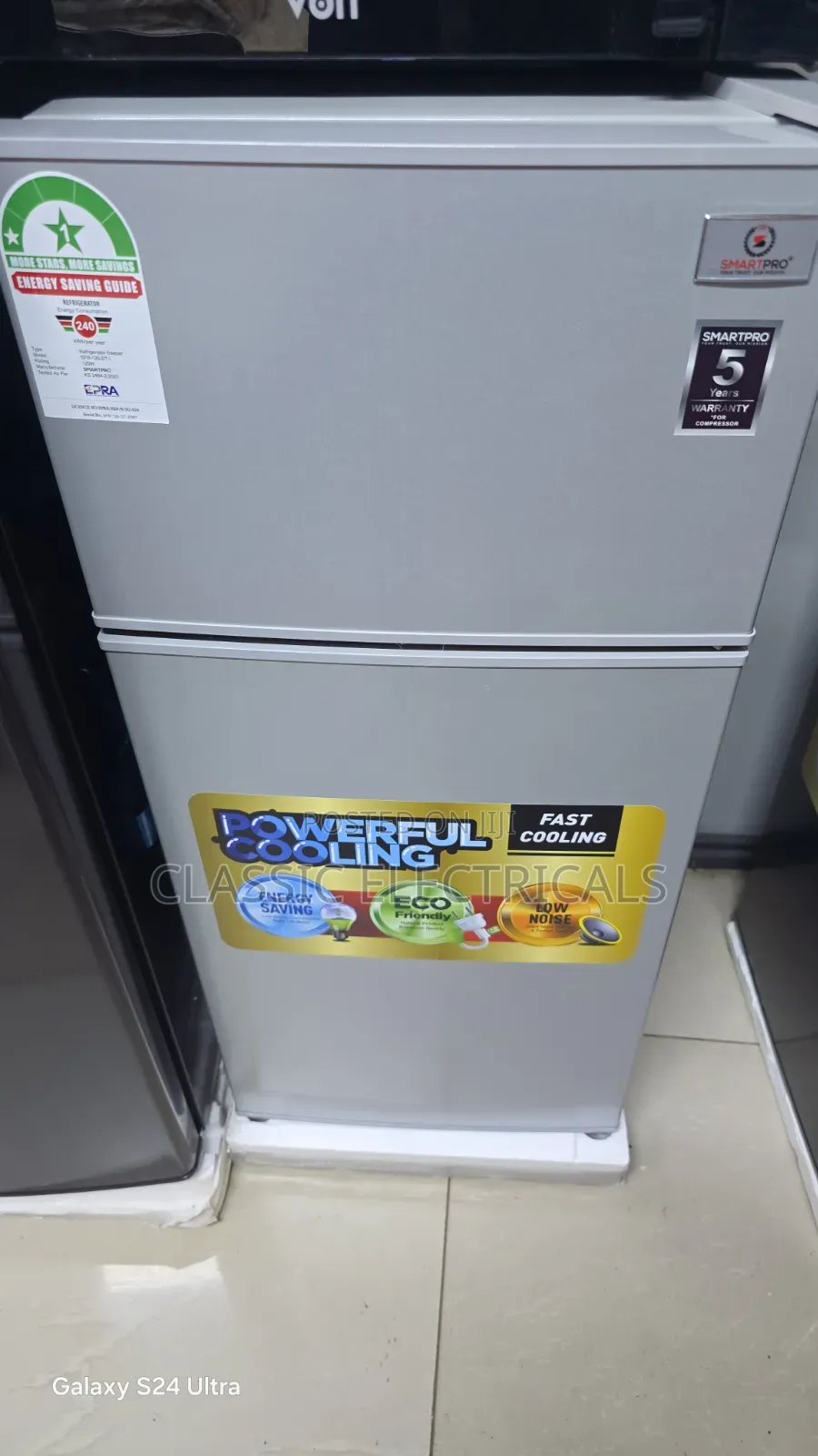 95litres Smartpro Double Door Fridge at Ksh18499