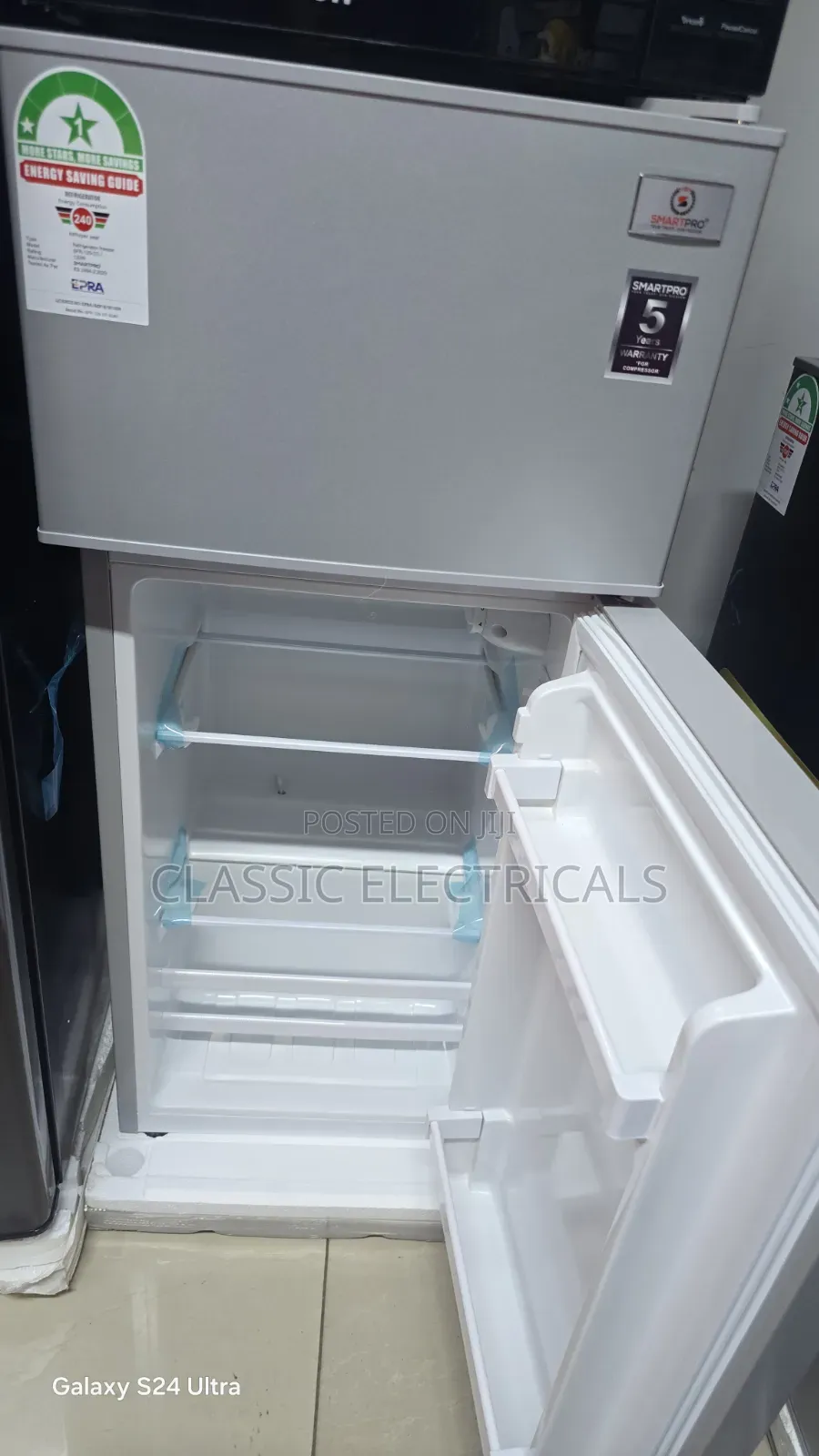 95litres Smartpro Double Door Fridge at Ksh18499
