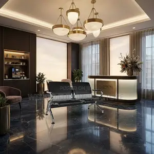 Office Benches; Leather Reception Office Two Seaters Bench
