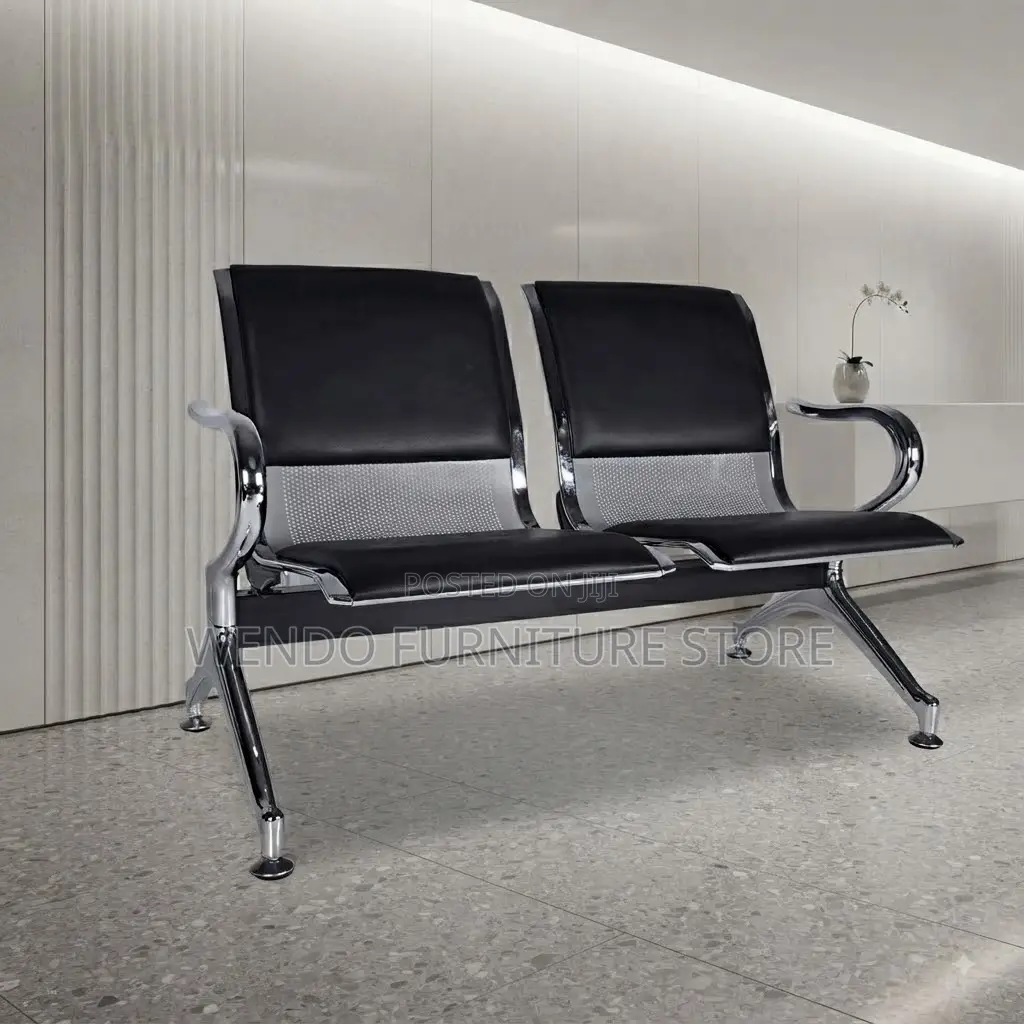 Office Benches; Leather Reception Office Two Seaters Bench