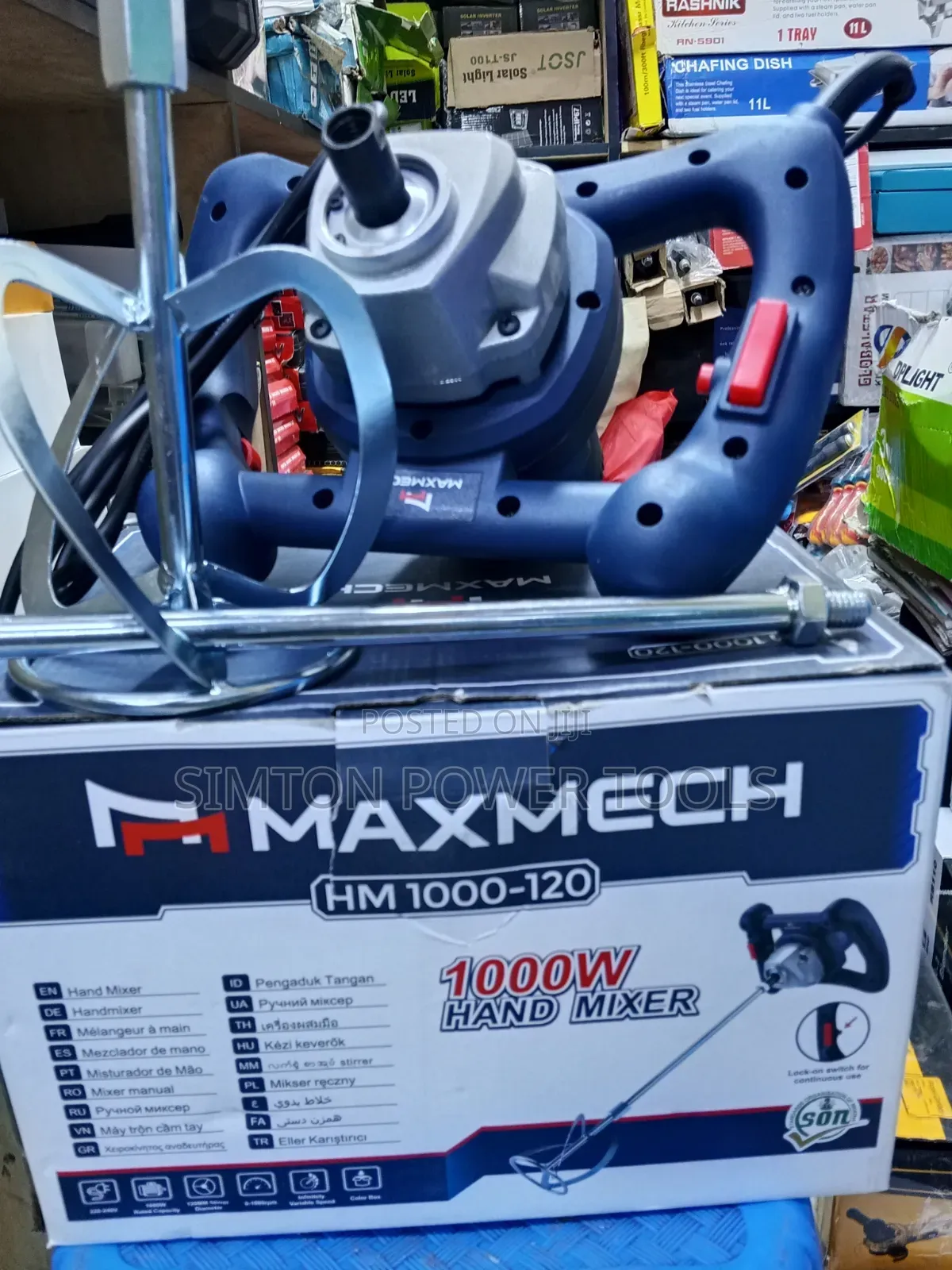 Maxmech Hand Mixer HM 1000-120 1000w Shaft 1.2M
