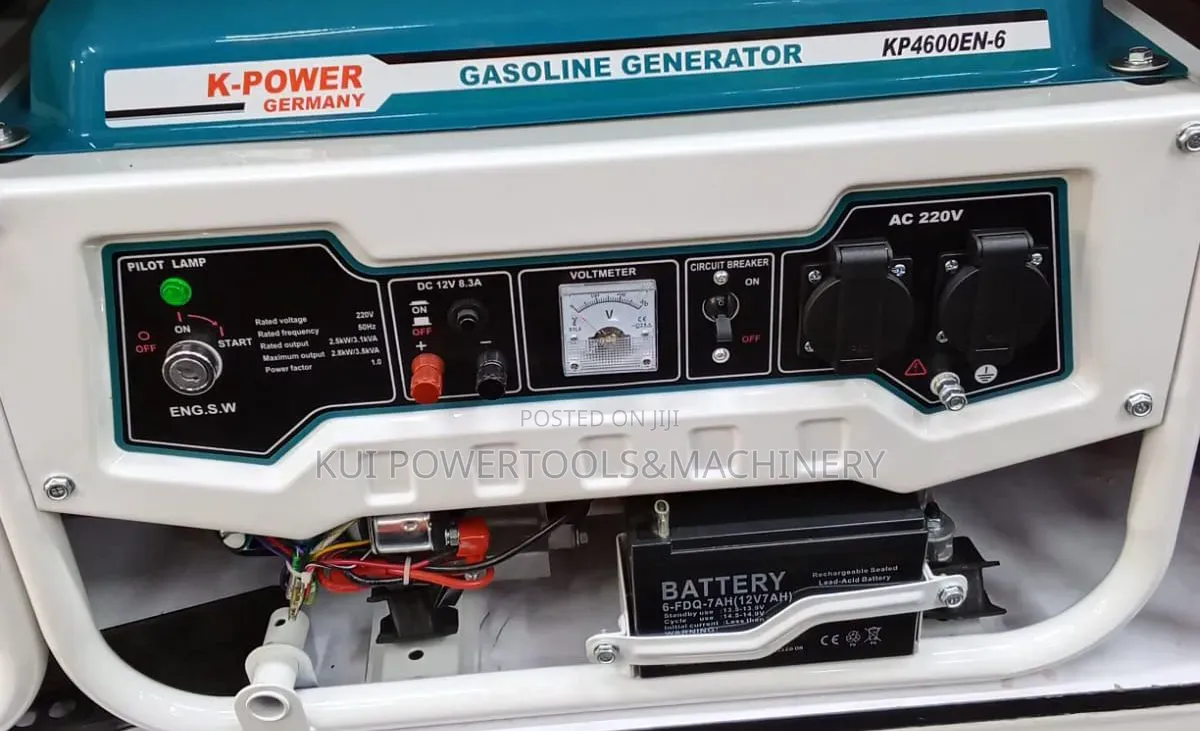 K-Powrer 3.5Kva Key Start Generator/ 3.5Kva Gasoline Generator