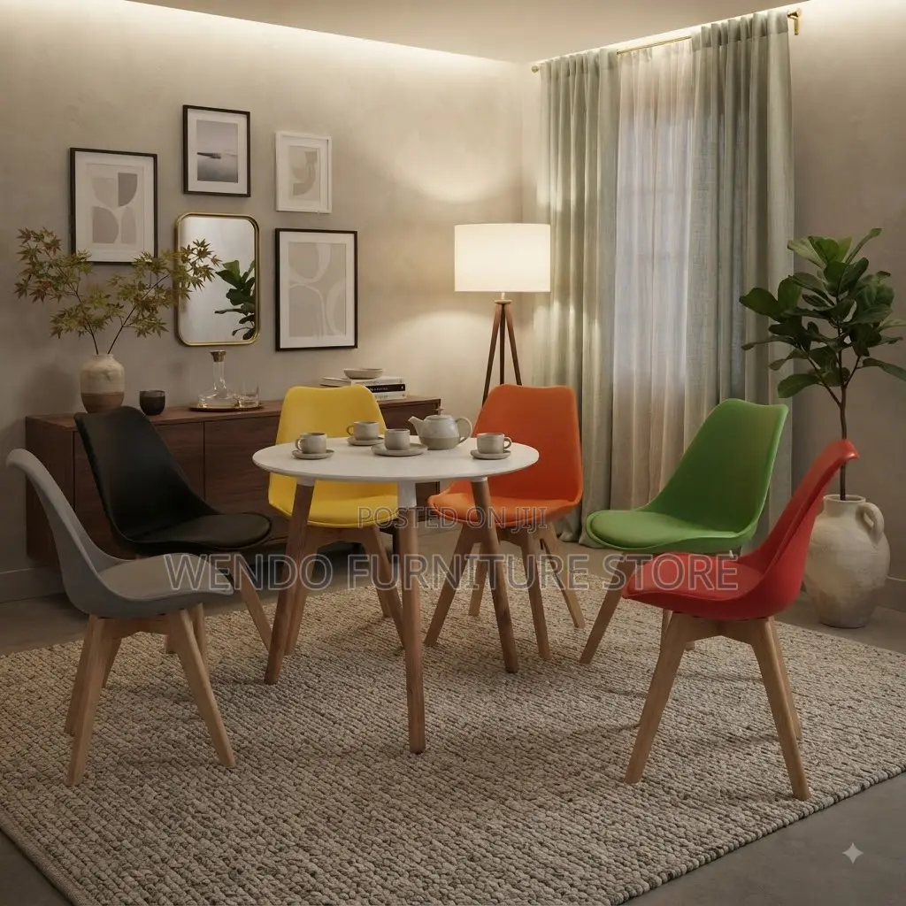 Home Chairs; Fabric Armless Dining Eames Chairs