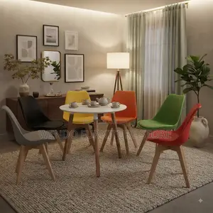 Home Chairs; Fabric Armless Dining Eames Chairs