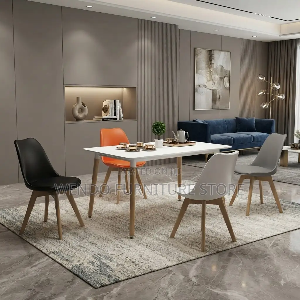 Home Chairs; Fabric Armless Dining Eames Chairs