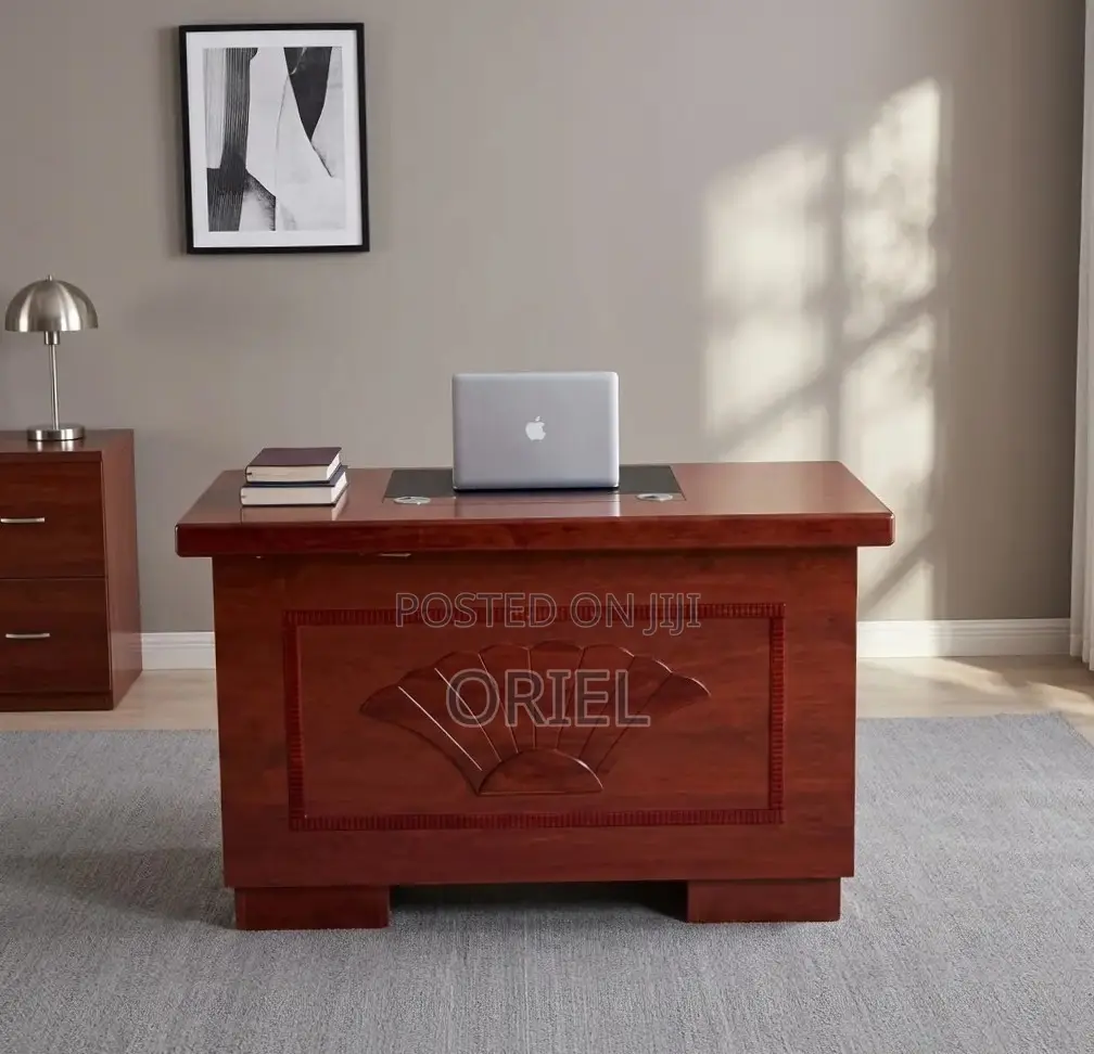 Office Mahogany Desk : 120CM Office Table