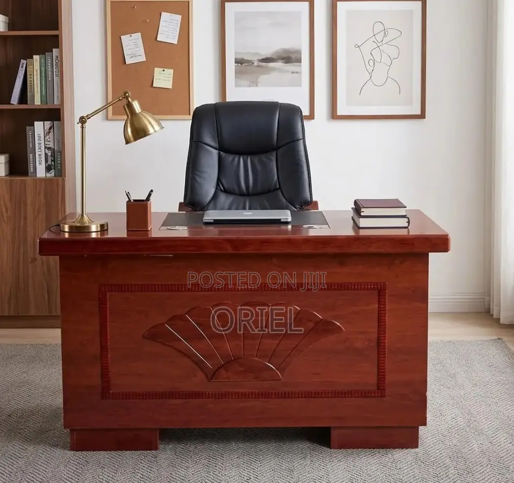 Office Mahogany Desk : 120CM Office Table