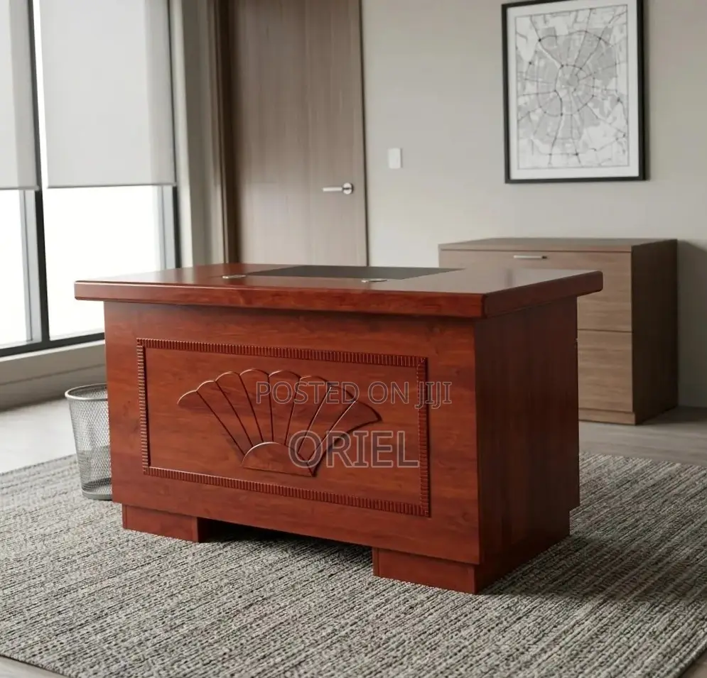 Office Mahogany Desk : 120CM Office Table