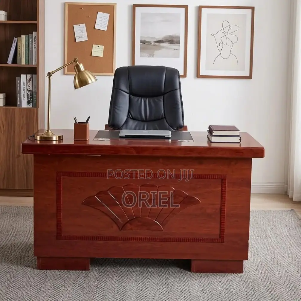 Office Mahogany Desk : 120CM Office Table