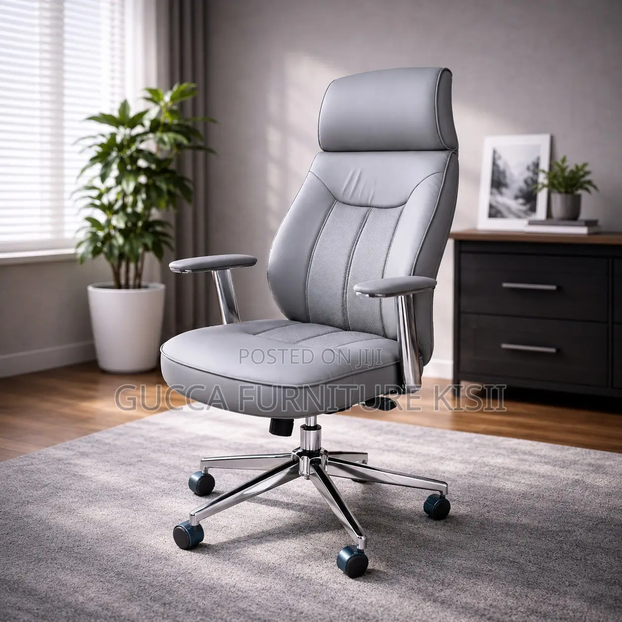 Office Chair; High Back Leather Office Chair