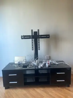 TV Stand; Space Saving Entertainment Center With TV Mount