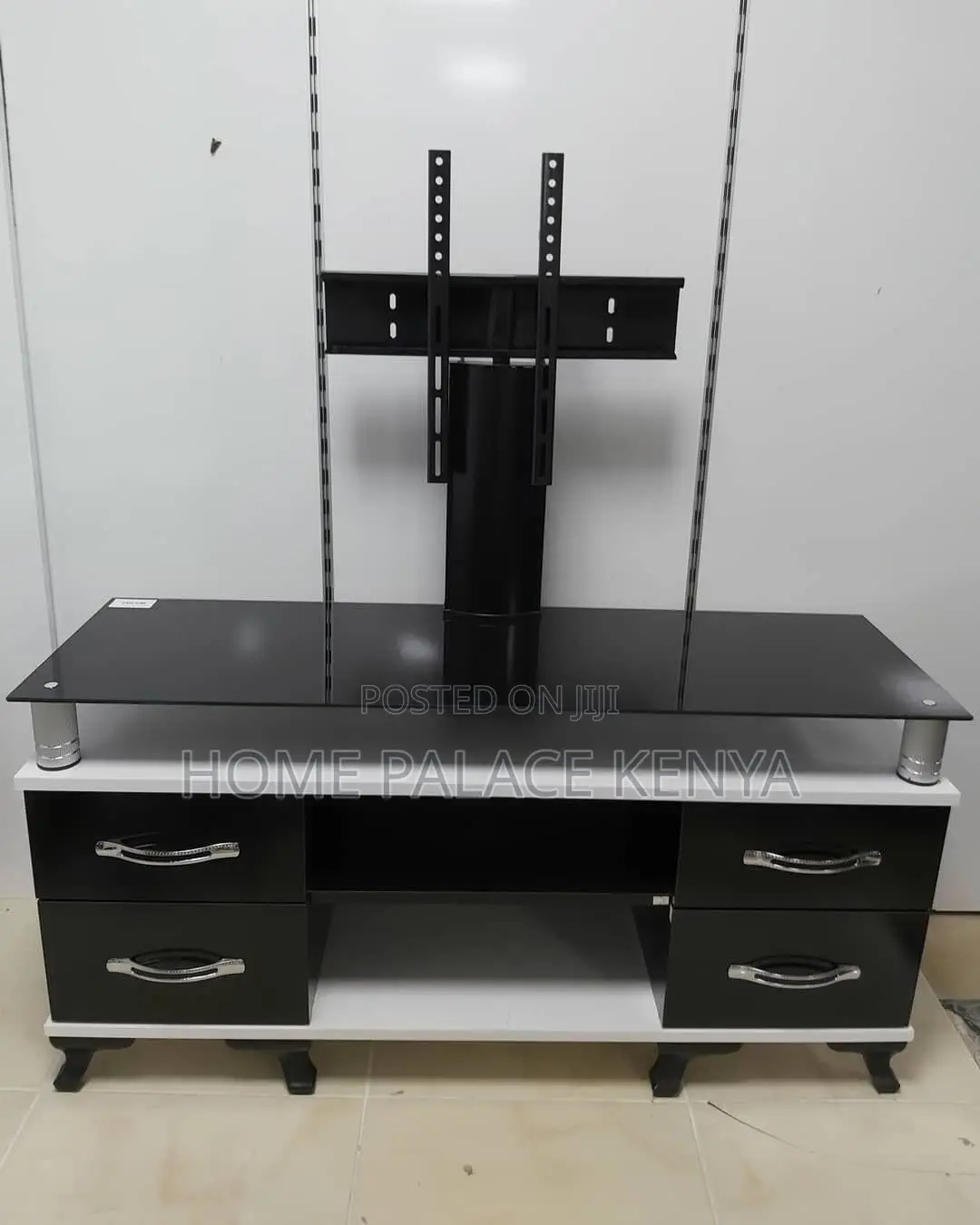 TV Stand; Space Saving Entertainment Center With TV Mount