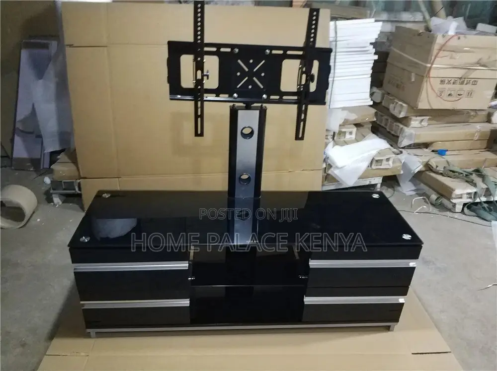 TV Stand; Space Saving Entertainment Center With TV Mount